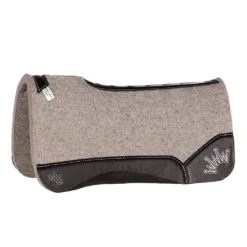 Best Ever Pads Kush 1 Inch Felt Saddle Pad With Black Wear Leathers