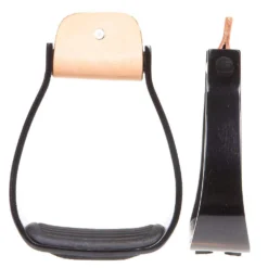 Aluminum 2in. Black Bell Stirrups
