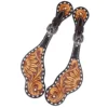 Rafter T Ranch Company Tooled Sunflower Ladies Spur Straps