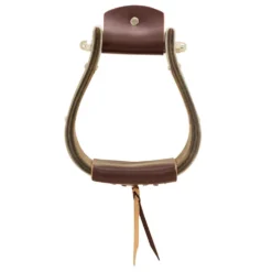 Partrade Trading Corporation Open Range 4 /4in. Dark Wood Monel Stirrups