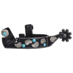 Professionals Choice 3/4in Turquoise Feather Spurs