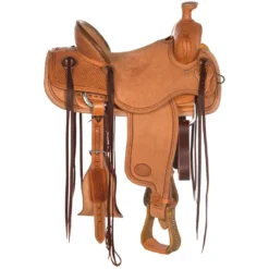 Nrs Competitors Natural 1/2 Breed Basket Stamp Olin Young Ranch Roper Saddle -Western Tack Sales Store 1410329 21