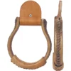 NRS Iron Oxbow Deluxe Rawhide Covered Stirrups