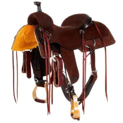 Nrs Competitors Chocolate Roughout Ranch Cutter Saddle