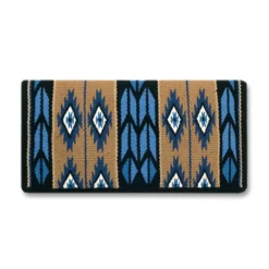 Mayatex Flying Eagle Blue Wool Saddle Blanket