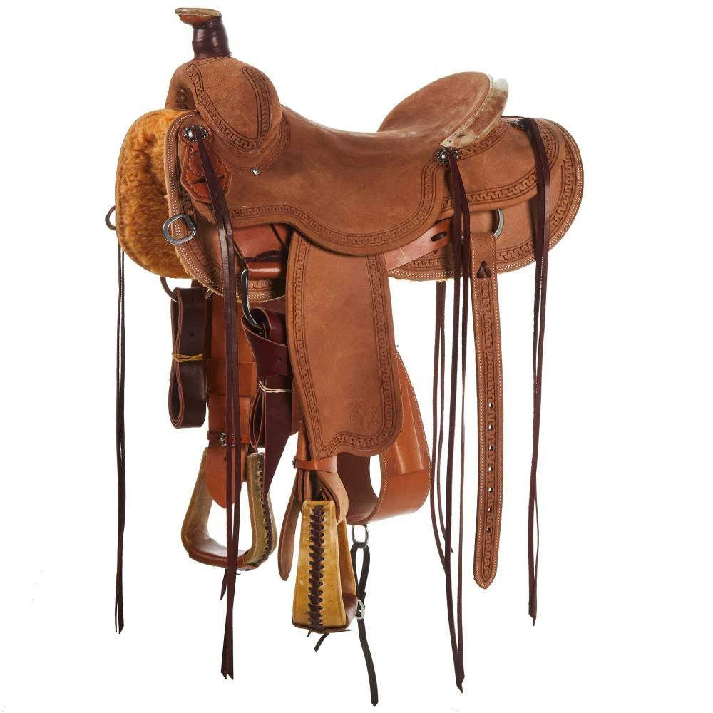 Circle Y Saddlery XP Oakdale Roughout Ranch Roper 1 Circle Y Saddlery XP Oakdale Roughout Ranch Roper
