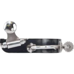 Partrade Trading Corporation Black And Silver Bumper Spurs With Rowels