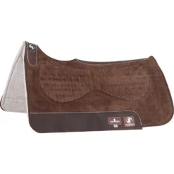 Classic Equine Zone Suede Felt Pad Chocolate 30' X 30'