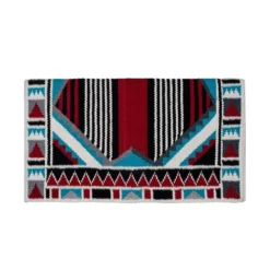 Mustang Good Medicine Highly Decorated Wool Saddle Blanket