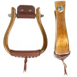 Western Tack Sales Store 18 Don Orrell Birds Eye Maple 2in Flat Bottom Stirrup