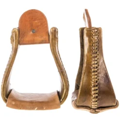 NRS Bell Overshoe Rawhide 4 Inch By 6 Inch Stirrup