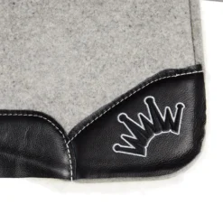 Best Ever Pads Kush Fleesar 3/4 Inch Felt Fleece Bottom Saddle Pad With Black Wear Leathers -Western Tack Sales Store KUSH 34 SBLK FLC 03