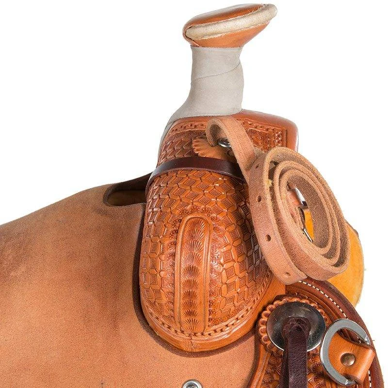 Martin Saddlery Martin Saddlery Rancher 1/2 Breed Waffle Stamped W/ San Carlos W/ Pencil Roll 2 Martin Saddlery Martin Saddlery Rancher 1/2 Breed Waffle Stamped W/ San Carlos W/ Pencil Roll - Image 2